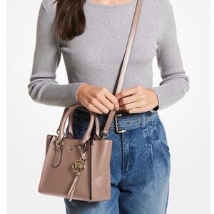Michael Kors Elegant Taupe Crossbody Bag